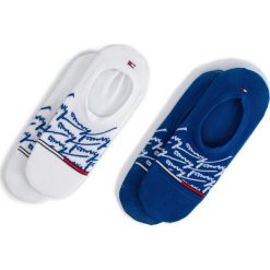 Zestaw 2 par stopek unisex TOMMY HILFIGER - 391009001 Dark Navy 322. Niebieskie skarpetki damskie TOMMY HILFIGER, bez wzorów, z elastanu. Za 44,99 zł.