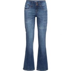 Dżinsy ze stretchem BOOTCUT bonprix niebieski. Niebieskie jeansy damskie bootcut marki bonprix. Za 79,99 zł.
