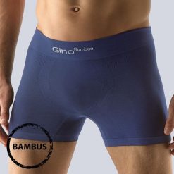 Bokserki męskie: Bokserki z dłuższymi nogawkami Bamboo Blue