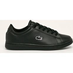 Lacoste - Buty Carnaby Evo. Czarne buty sportowe damskie Lacoste, z gumy. Za 299,90 zł.