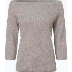 Tommy Hilfiger - Sweter damski – Abbie, szary. Szare swetry damskie TOMMY HILFIGER, xxl, bez wzorów, z bawełny, bez rękawów, bez kaptura. Za 579,95 zł.