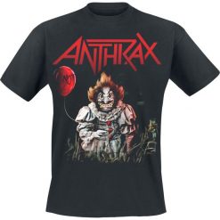 T-shirty męskie z nadrukiem: Anthrax Smiling Not Clown T-Shirt czarny