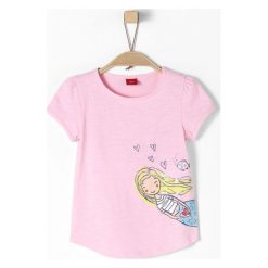 S.Oliver T-Shirt Dziewczęcy 116 - 122 Różowy. Różowe bluzki dziewczęce marki S.Oliver. Za 65,00 zł.