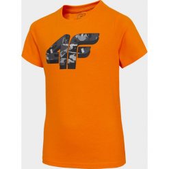 T-shirt chłopięcy (122-164) JTSM208A - pomarańcz. T-shirty chłopięce 4F JUNIOR, bez wzorów, z bawełny, bez rękawów. Za 34,99 zł.