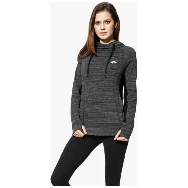 Lotto Bluza Indy V Sweat Js Stc W , szary, rozmiar S. Szare bluzy damskie Lotto, s, bez wzorów, z bawełny, bez rękawów, bez kaptura. W wyprzedaży za 99,99 zł.