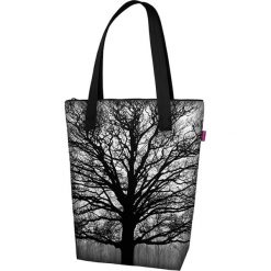 Torebka "Viva" ze wzorem - (S)35 x (W)42 x (G)9 cm. Szare torebki klasyczne damskie Bertoni, bez wzorów, z tkaniny, bez dodatków. W wyprzedaży za 69,95 zł.