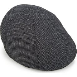 Kaszkiet męski. Szare czapki męskie Wittchen, na zimę, bez wzorów, z bawełny, eleganckie. W wyprzedaży za 89,90 zł.