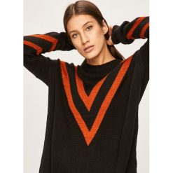 Answear - Sweter. Czarne swetry damskie ANSWEAR, s, bez wzorów, z elastanu, bez rękawów, bez kaptura. W wyprzedaży za 49,90 zł.