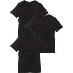 T-shirt z dekoltem w serek (3 szt.) Regular Fit bonprix 3x czarny. Czarne t-shirty męskie bonprix, l, z dekoltem w serek. Za 74,97 zł.