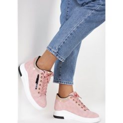 Różowe Sneakersy Solidago. Różowe sneakersy damskie Born2be. Za 89,99 zł.