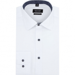Koszula bexley 2859 długi rękaw custom fit biały. Białe koszule męskie Recman, m, z długim rękawem. Za 149,00 zł.