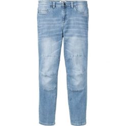 Dżinsy "power-stretch" Regular Fit Straight bonprix niebieski "bleached”. Niebieskie jeansy męskie bonprix, m, bez wzorów. Za 109,99 zł.