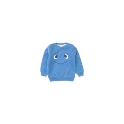 Bluza niemowlęca chłopięca. Niebieskie bluzy niemowlęce TXM, bez wzorów, bez rękawów, bez kaptura. Za 15,99 zł.