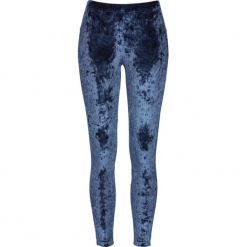 Legginsy aksamitne bonprix ciemnoniebieski. Niebieskie legginsy bonprix. Za 74,99 zł.