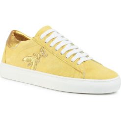 Sneakersy PATRIZIA PEPE - 2V7044/A484-Y344 Lemoniade Yellow. Żółte półbuty damskie Patrizia Pepe, na co dzień, bez wzorów, ze skóry, bez obcasa, bez zapięcia. W wyprzedaży za 589,00 zł.
