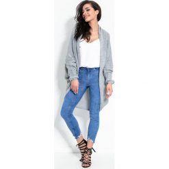 Kardigan narzutka oversize - szary, s/m. Szare swetry damskie na lato, s. Za 129,99 zł.