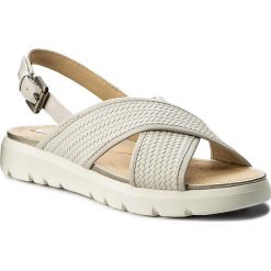 Sandały GEOX - D Amalitha B D827WB 06RBC C1002 Off White. Brązowe klapki damskie Geox, bez wzorów, ze skóry ekologicznej, bez obcasa. W wyprzedaży za 299,00 zł.