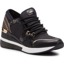 Sneakersy MICHAEL MICHAEL KORS - Liv Trainer Canvas 43R9LVFS4D Blk/Brown. Czarne sneakersy damskie MICHAEL Michael Kors, ze skóry ekologicznej. Za 779,00 zł.