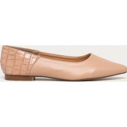 Answear Lab - Baleriny CHC-Shoes. Brązowe baleriny damskie Answear Lab, bez wzorów, ze skóry ekologicznej, bez obcasa, na obcasie. Za 89,90 zł.