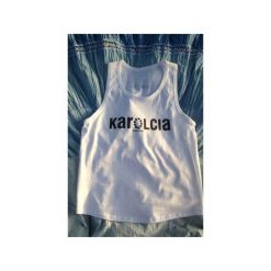 Karolcia. Białe bluzki damskie marki Kurdemol, l, bez wzorów, z bawełny, klasyczne, z klasycznym kołnierzykiem, bez rękawów. Za 59,00 zł.
