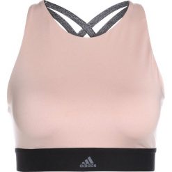 Biustonosze sportowe: adidas Performance HALTER BRA Biustonosz sportowy ashpea
