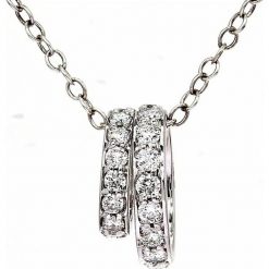 Srebrny naszyjnik z zawieszką z syntetycznego diamentu - dł. 40 cm. Szare naszyjniki damskie Just Diamonds, z diamentem, srebrne. W wyprzedaży za 1246,95 zł.