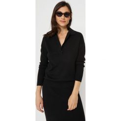 Koszulka polo w kolorze czarnym. Czarne koszulki damskie Rodier, xl, z wełny, klasyczne, polo. W wyprzedaży za 209,95 zł.