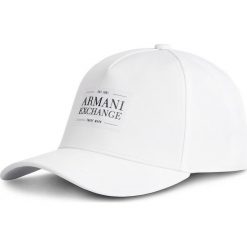 Czapka z daszkiem ARMANI EXCHANGE - 954101 9P134 00010 White. Białe czapki damskie marki Armani Exchange, bez wzorów, z elastanu. Za 189,00 zł.