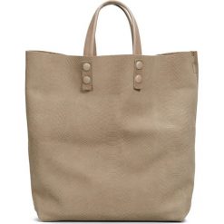 Skórzana torebka w kolorze szarobrązowym - 45 x 46 x 11 cm. Szare torebki klasyczne damskie Marc O' Polo, w paski, ze skóry. W wyprzedaży za 434,95 zł.