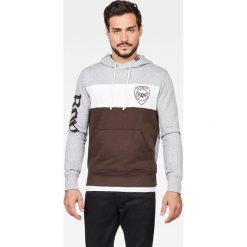 G-Star Raw - Bluza. Szare bluzy męskie xl, z bawełny, retro, z kapturem. Za 419,90 zł.