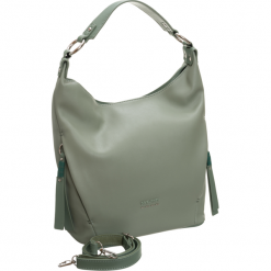 Torebka damska shopper bag zielona David Jones 6276-1 - zielony. Zielone torby damskie na zakupy David Jones, w paski, ze skóry ekologicznej, bez dodatków. Za 112,99 zł.