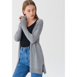 Kardigan basic - Jasny szar. Szare swetry damskie marki House, s, bez wzorów, bez rękawów, bez kaptura. Za 59,99 zł.