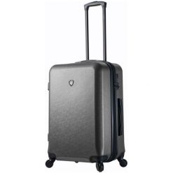 Mia Toro Walizka Podróżna m1219/3-M, Szary. Szare walizki marki Mia Toro, bez wzorów, eleganckie. Za 449,00 zł.