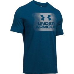 Under Armour Overspray Logo SS Tee 1289894-997. Niebieskie t-shirty męskie Under Armour, s, bez wzorów, z bawełny, bez kołnierzyka. W wyprzedaży za 79,99 zł.