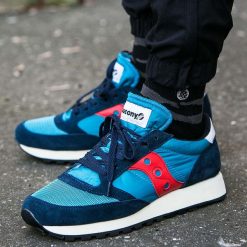 Buty Saucony Jazz Original "Blue" (S70321-5). Niebieskie buty sportowe męskie Saucony, ze skóry, bez zapięcia. Za 208,99 zł.