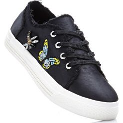 Sneakersy damskie: Sneakersy bonprix czarny