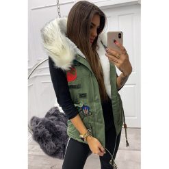 Kamizelka damska DOBA WHITE. Brązowe kamizelki damskie Kamizelka damska DOBA WHITE, s, bez wzorów, bez kaptura. W wyprzedaży za 139,00 zł.