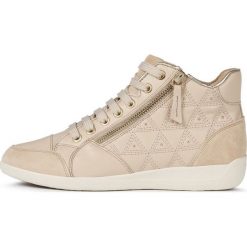 Geox tenisówki damskie Myria D0268B 08522 39 beżowe. Brązowe trampki i tenisówki damskie Geox, bez wzorów, bez zapięcia. Za 519,00 zł.