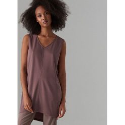 Gładki top oversize - Brązowy. Pomarańczowe topy damskie Mohito, s, bez wzorów, bez kołnierzyka. Za 69,99 zł.