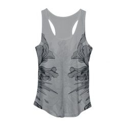 Topy damskie: Linkin Park Flowers Top damski szary