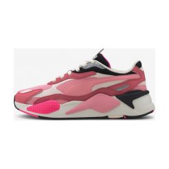 Puma RS-X³ Puzzle Tenisówki Różowy Biały. Różowe trampki męskie Puma, bez wzorów, z materiału, bez zapięcia. Za 498,95 zł.