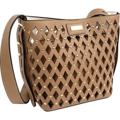 Doca Panie crossbody torebka 14962. Brązowe torebki klasyczne damskie Doca, bez wzorów, bez dodatków. W wyprzedaży za 167,00 zł.