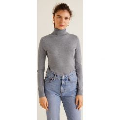 Mango - Sweter Agatac3. Szare golfy damskie Mango, l, z dzianiny, z krótkim rękawem. Za 89,90 zł.