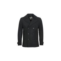 Płaszcze Jack Jones JORHUDSON. Czarne płaszcze męskie marki Jack & Jones, s, bez wzorów, bez kaptura. Za 423,20 zł.