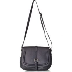 Torebki klasyczne damskie: Skórzana torebka „Charline” w kolorze czarnym – 34 x 28 x 17 cm