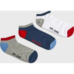Pepe Jeans - Skarpety Elmo (3-pack). Białe skarpetki męskie Pepe Jeans, bez wzorów, z elastanu. W wyprzedaży za 44,90 zł.