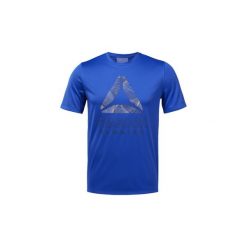 T-shirty z krótkim rękawem Reebok Sport Koszulka Run Essentials Graphic. Niebieskie koszulki męskie marki Reebok Sport, s, bez wzorów, sportowe, bez kołnierzyka, krótkie. Za 129,00 zł.