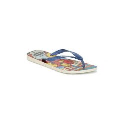 Japonki Havaianas TOP MARVEL. Niebieskie klapki męskie Havaianas, z motywem z bajki. Za 95,20 zł.