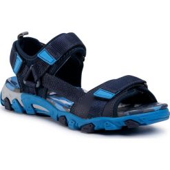 Sandały SUPERFIT - 6-00101-80 D Blau/Blau. Niebieskie sandały chłopięce Superfit, ze skóry ekologicznej, bez zapięcia. Za 269,00 zł.