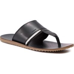 Japonki GEOX - U Artie A U92V1A 0003C C9999 Black. Czarne klapki męskie Geox, ze skóry, bez zapięcia. W wyprzedaży za 239,00 zł.